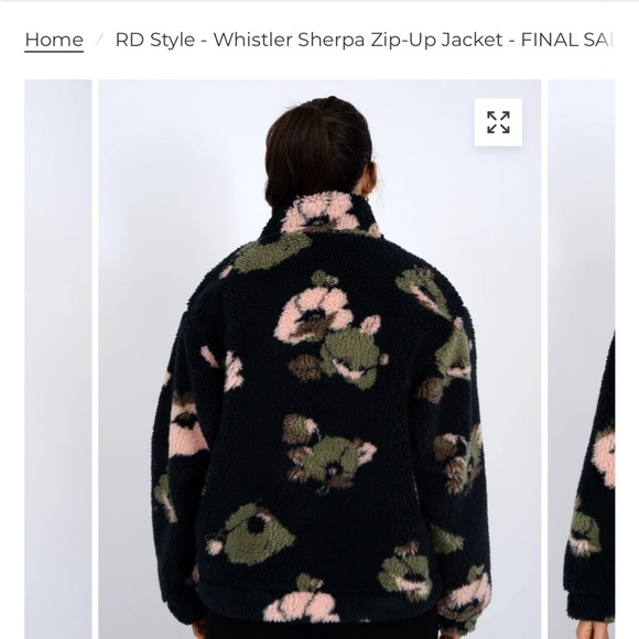 NWOT Whistler Sherpa, zip front jacket M - Picture 3 of 10